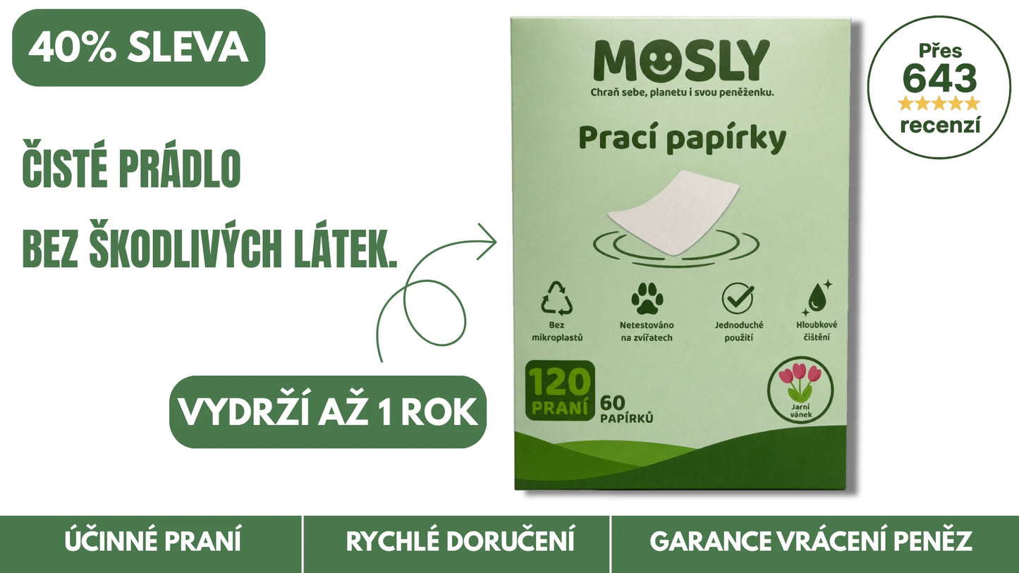 Mosly Prací Papírky – 120 Praní