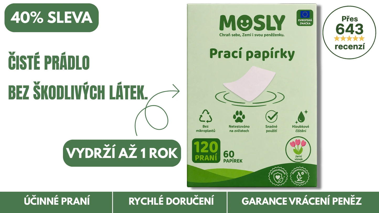 Mosly Prací Papírky – 120 Praní