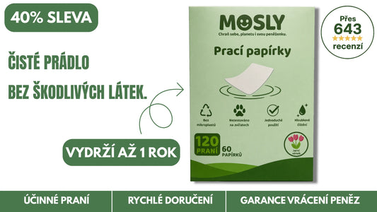 Mosly Prací Papírky – 120 Praní
