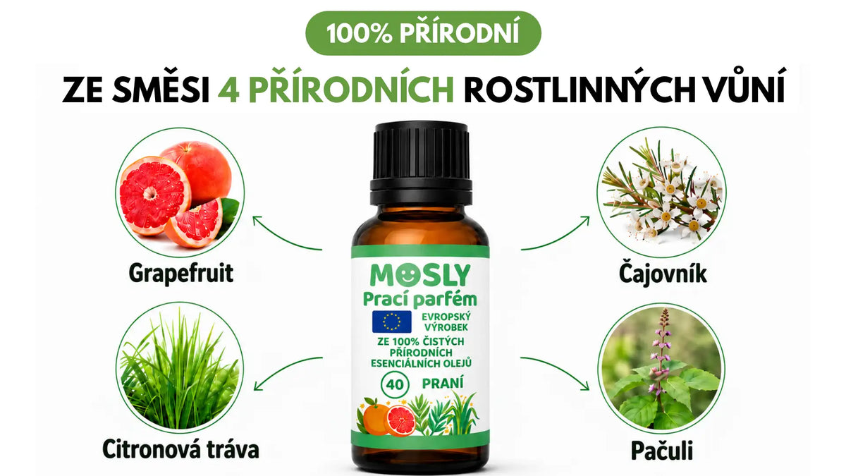 Mosly Přírodní parfém na praní – Citrus - 40 praní